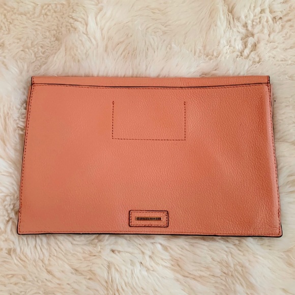 Rebecca Minkoff rose gold salmon color clutch - Picture 2 of 5